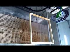 GR6160 robot melukis dengan teknologi AXPS yang digunakan dalam industri furnitur untuk benda kerja kayu datar